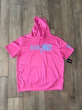 Baseball Lifestyle Short Sleeve Hoodie *NWT*